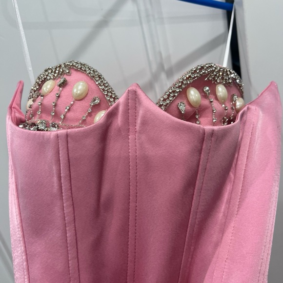 Christina Savelescu Pink Crystal Gown Size 34 XS Retail $3600 Current Season - Picture 6 of 10